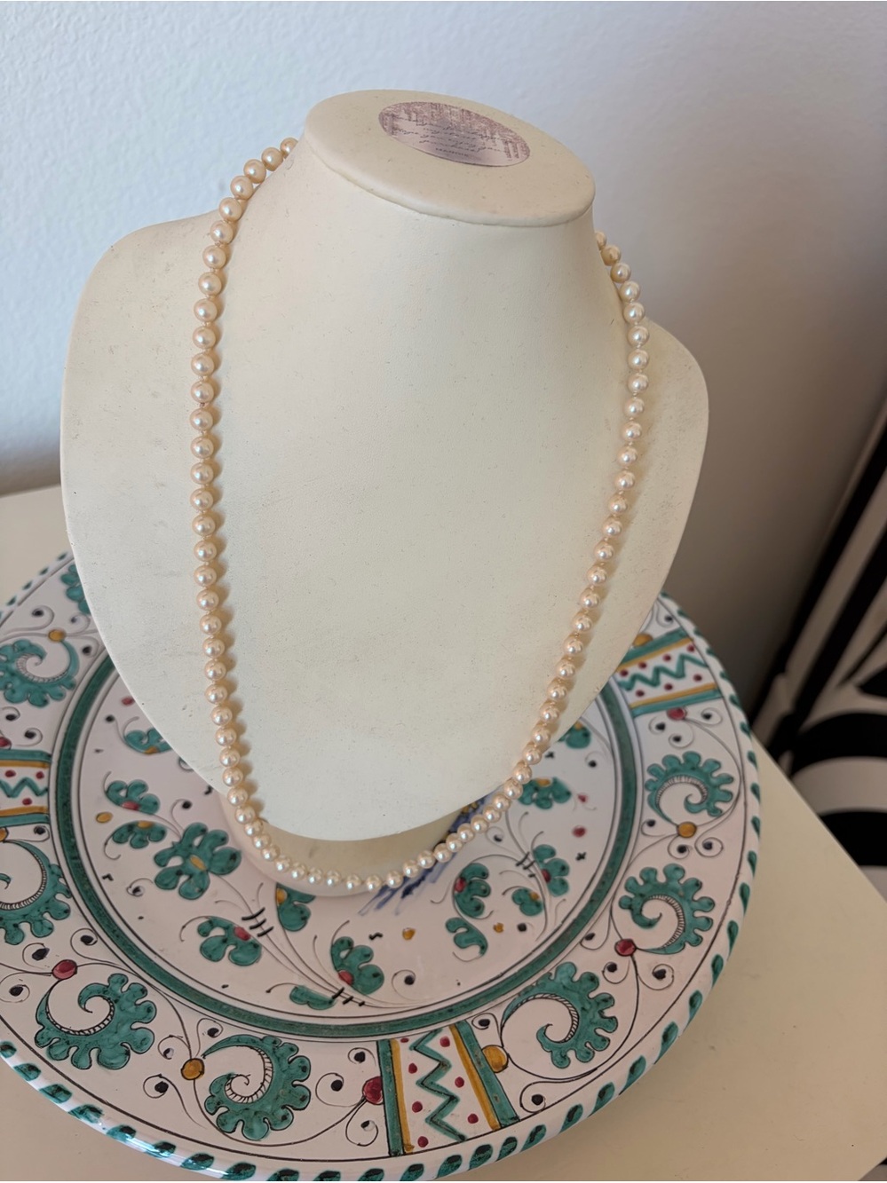 23” Vintage Marvella Pearl necklace